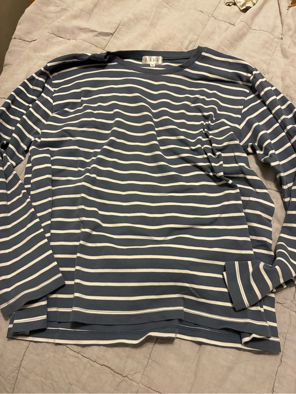 LAKE Pima Crew Long Top Shorts Set